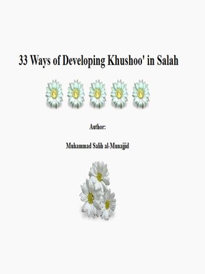 cover image of 33 Ways of Developing Khushoo' in Salah